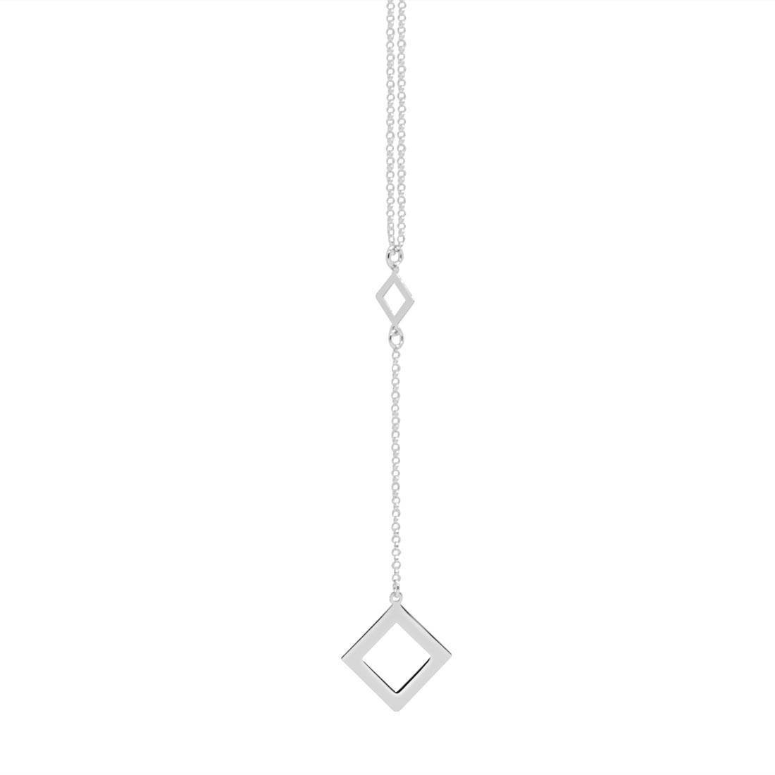 Collana in argento con pendente geometrico - ORO&CO 925