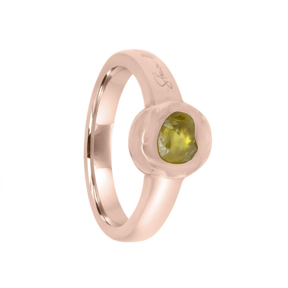 Anello Damiani in oro rosso con diamanti grezzi ct 0,70 - DAMIANI