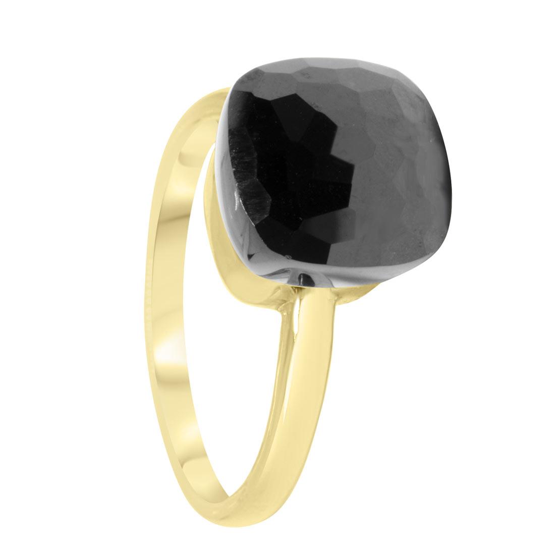 ANELLO IN ORO GIALLO CON GRANATO MIS 14 - ORO&CO