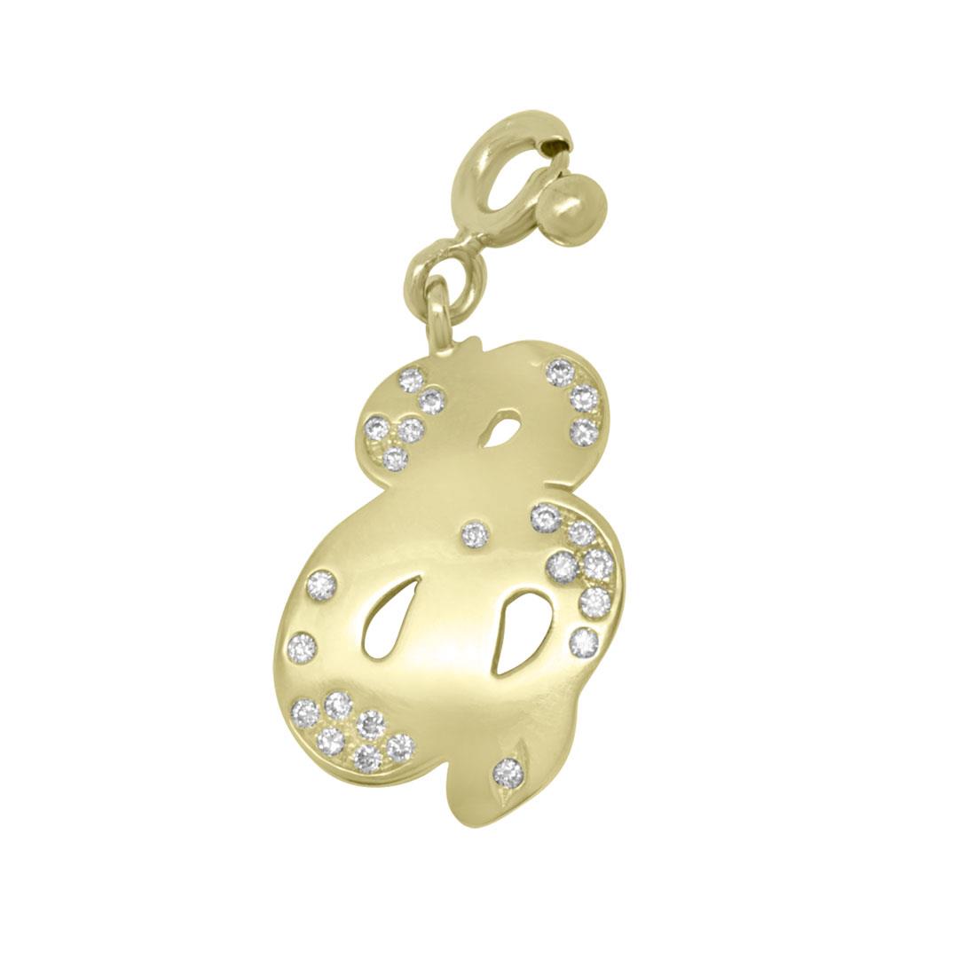 Ciondolo in oro giallo serpente - PASQUALE BRUNI