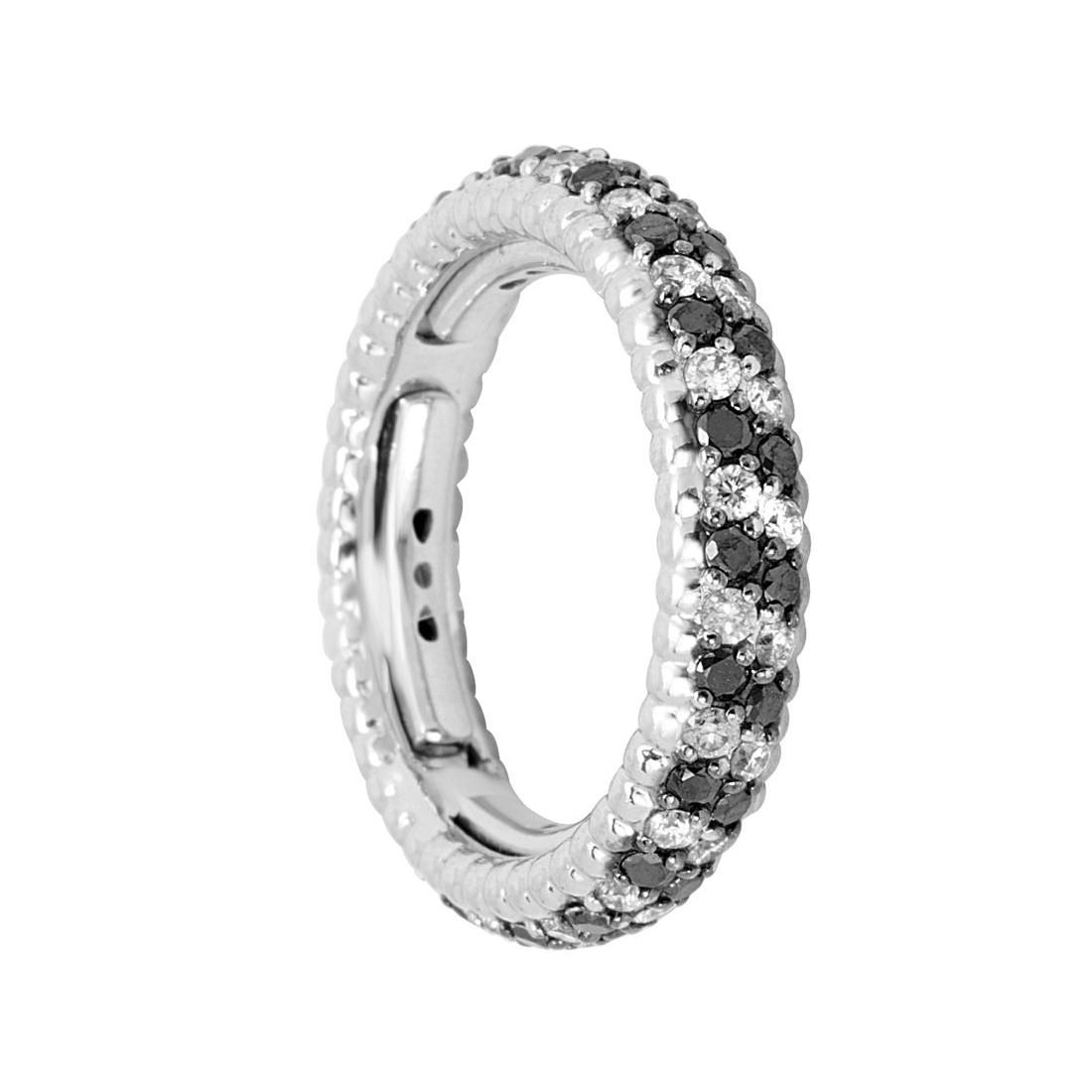 Anello Eternity In Oro Bianco 18k Con Diamanti Naturali 1 Carato Certificati Sg43905