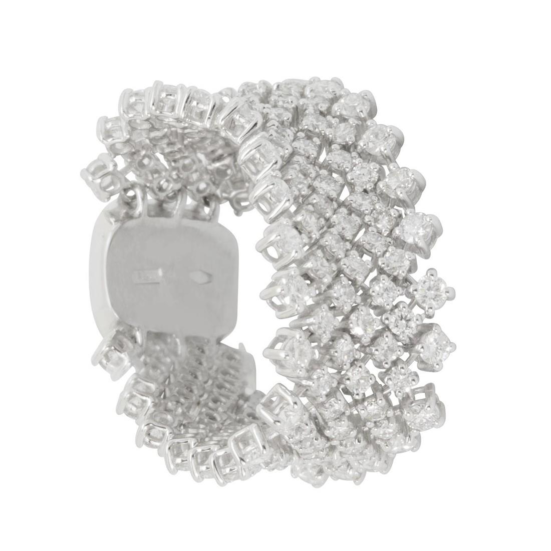 Anello tennis Cashmere in oro con diamanti ct 3.00 - ALFIERI & ST. JOHN