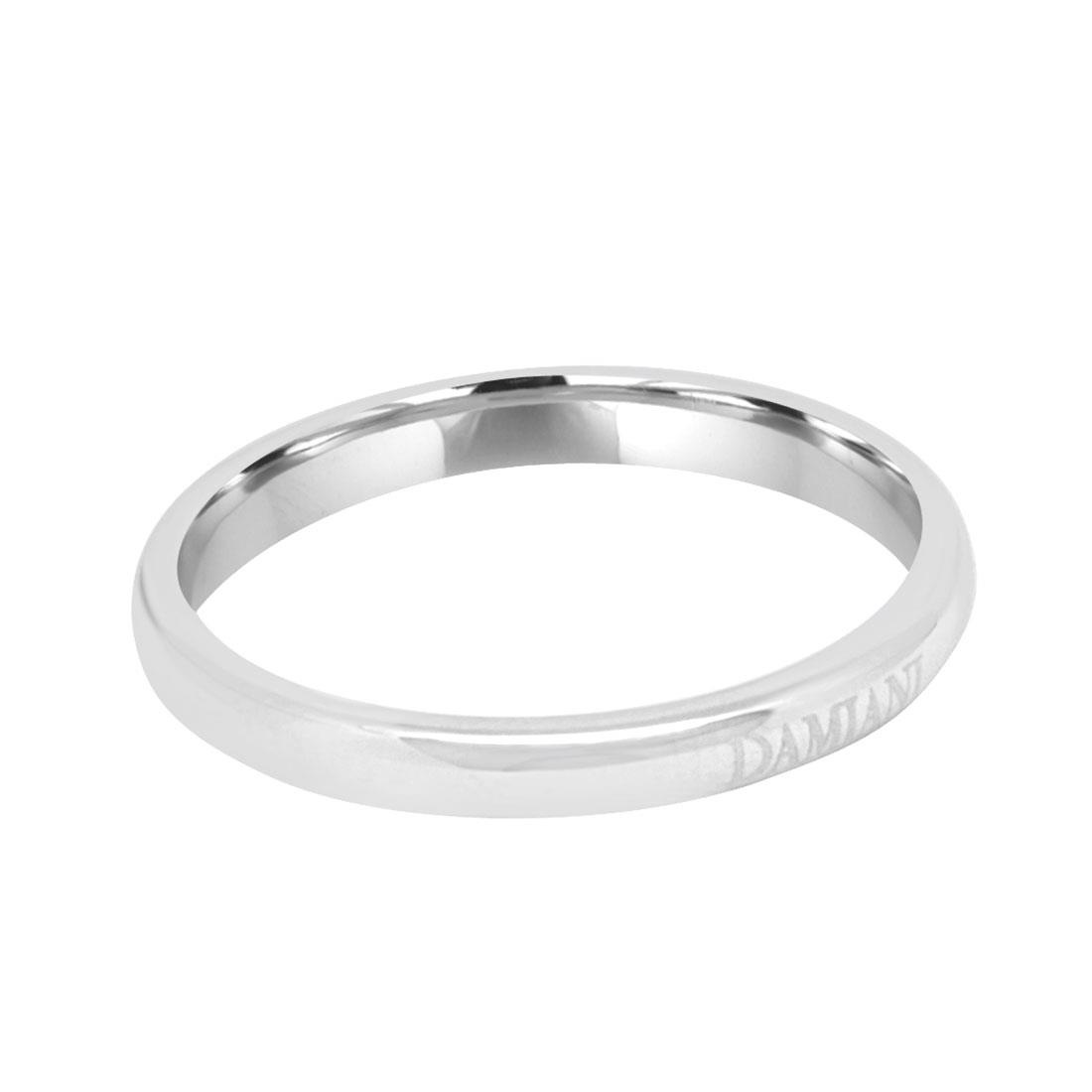 Anello in oro bianco, misura 20 - DAMIANI