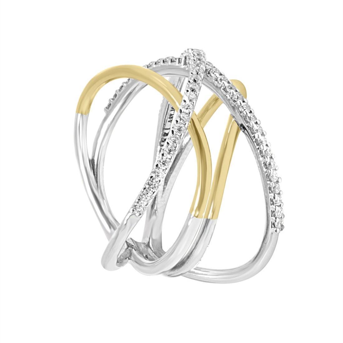 Ring in gold with ct. 0,28 diamonds - ALFIERI & ST. JOHN
