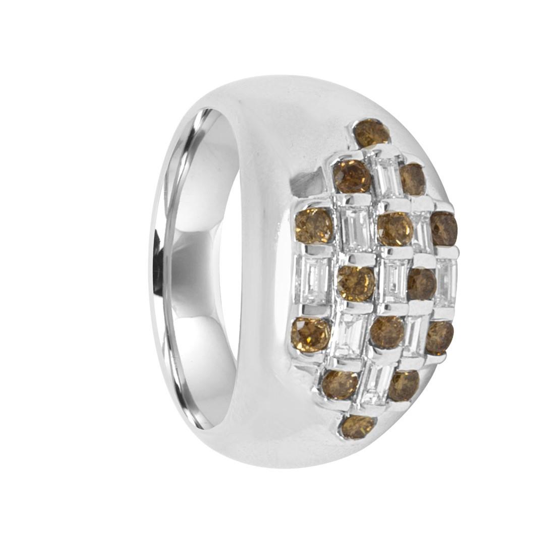 Anello Damiani in oro bianco con diamanti ct 1,35 - DAMIANI