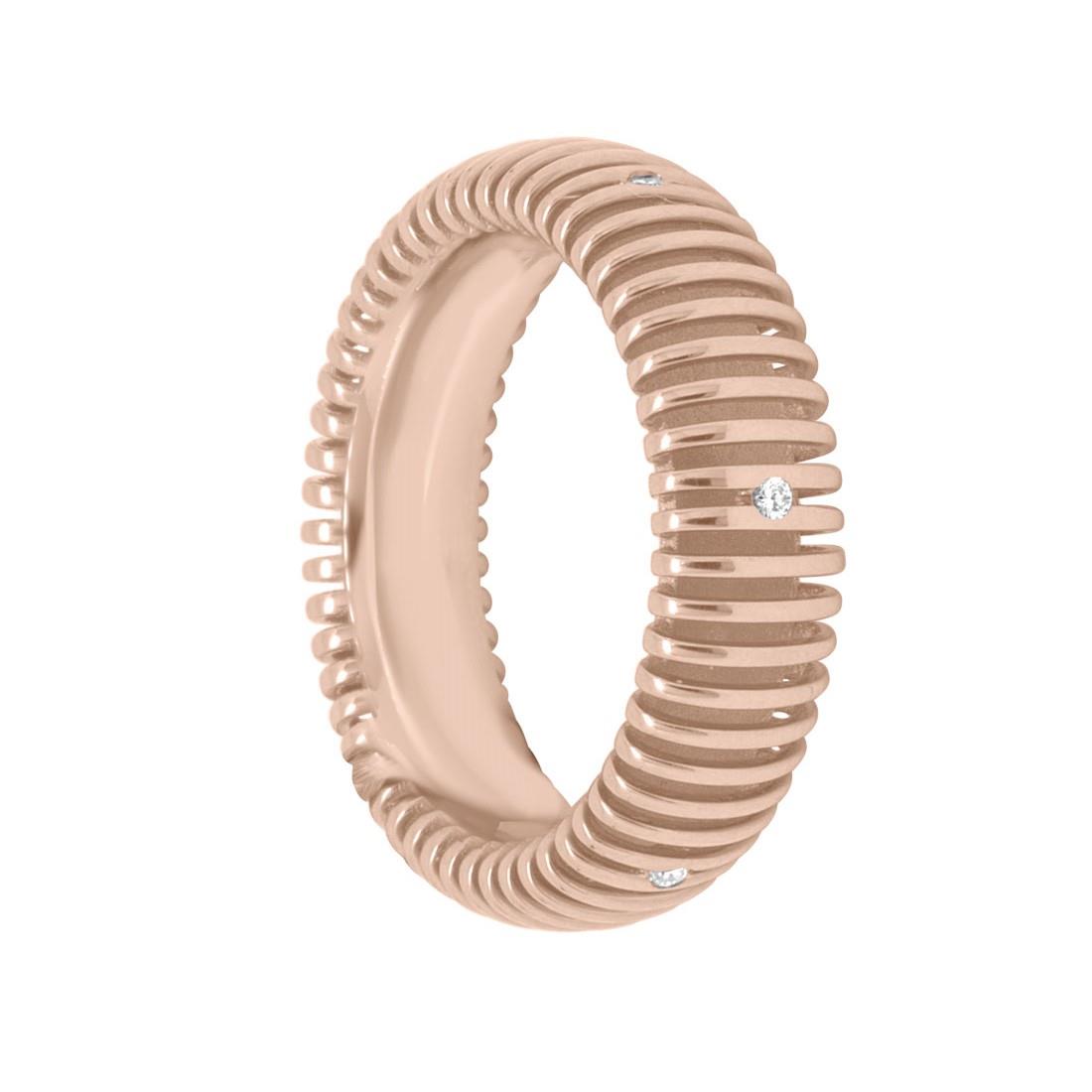 Anello a fascia con diamanti - SALVINI