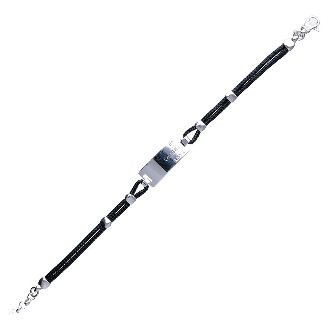 Braccialecon targhetta - ORO&CO 925