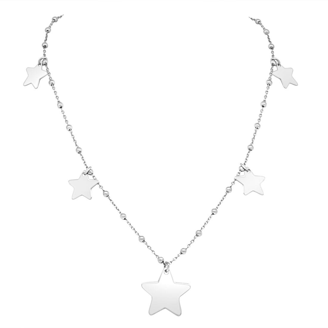 Collana design con stelline in argento 925 - ORO&CO 925