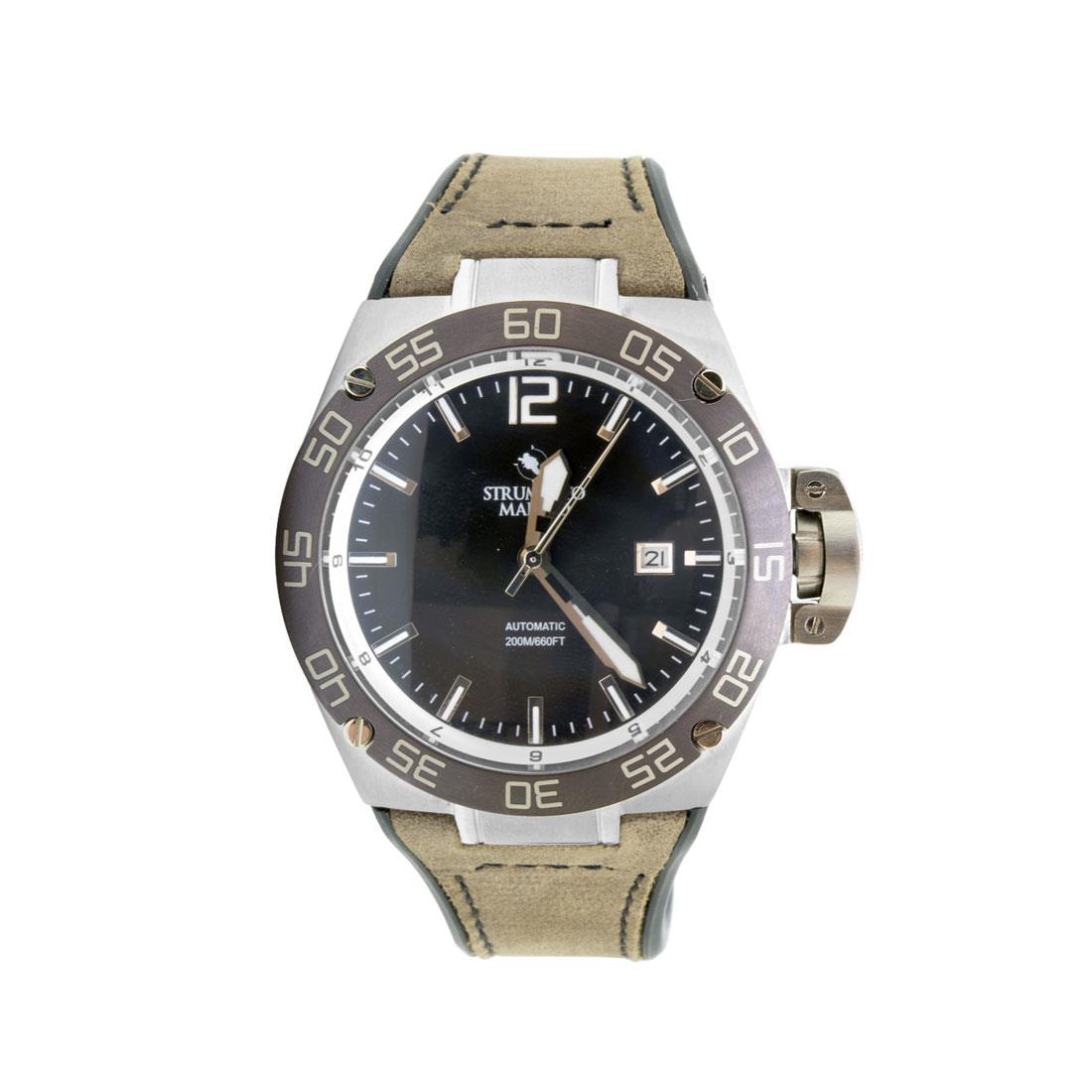 Man mechanical watch with 45 mm case - STRUMENTO MARINO
