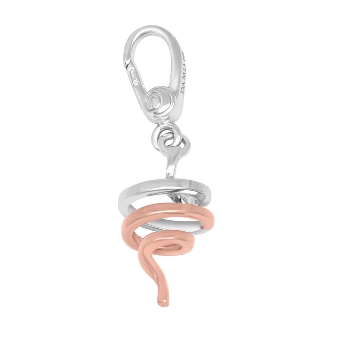 Ciondolo in oro bianco e rosa - DAMIANI