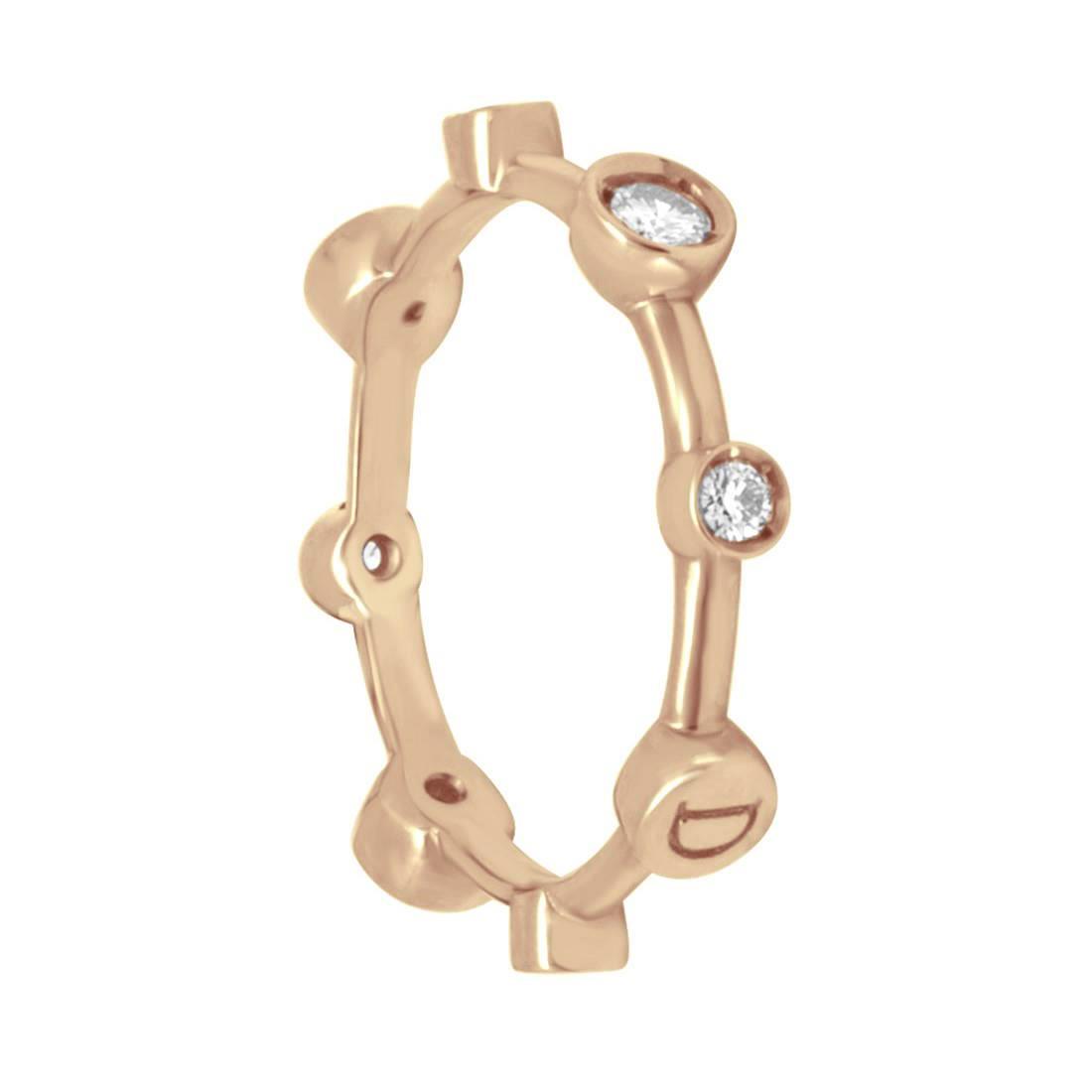 ANILLO DAMIANI MOON DROPS DIAMANTE MARRON 0.40CT TALLA 13 - DAMIANI