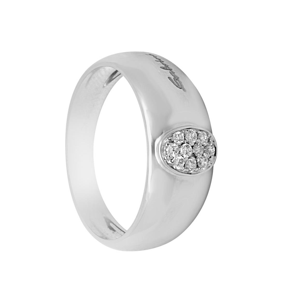  White gold ring Others collection with 0.11 ct diamonds, size O1/2 - SALVINI
