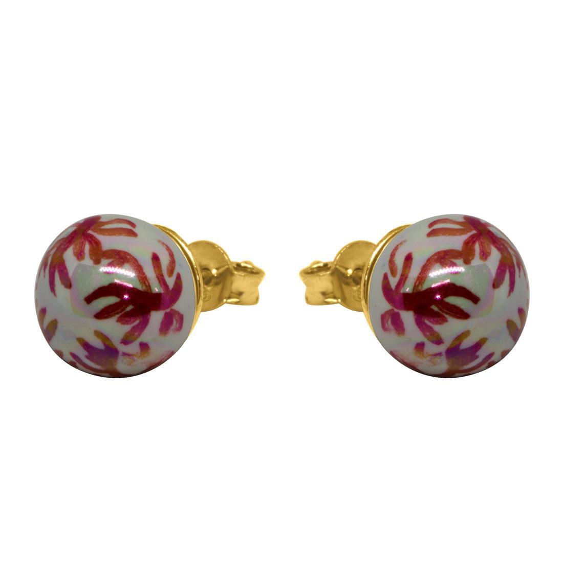 Orecchini in argento con ceramica - LE PERLE DI CALTAGIRONE