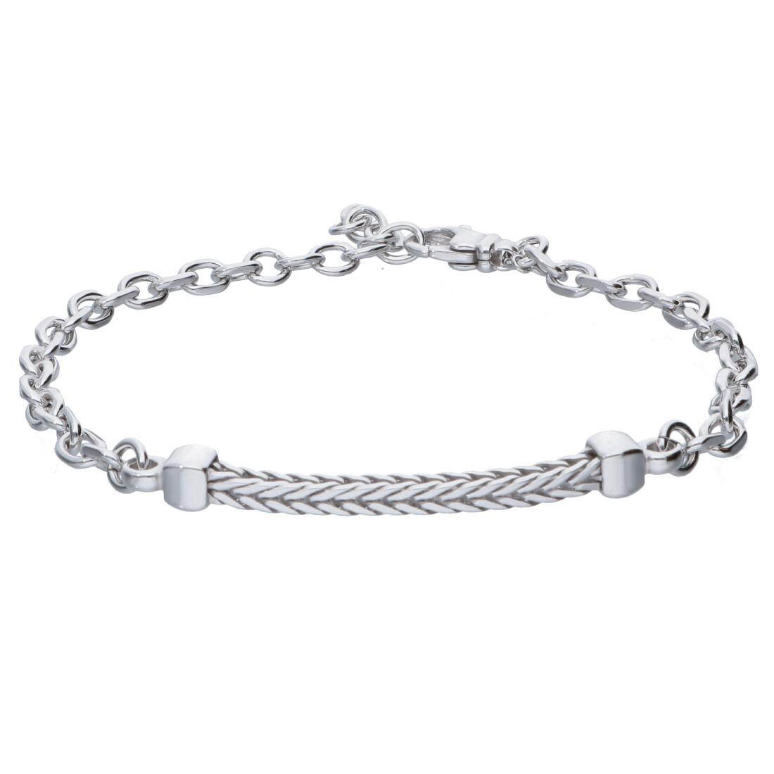 Bracciale uomo in argento 925, misura 19+3 cm - ORO&CO 925