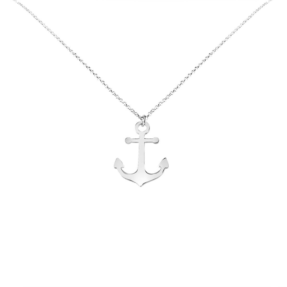 Collana Donna Mabina in Argento croce con zaffiri sintetici e zirconi SAVE THE