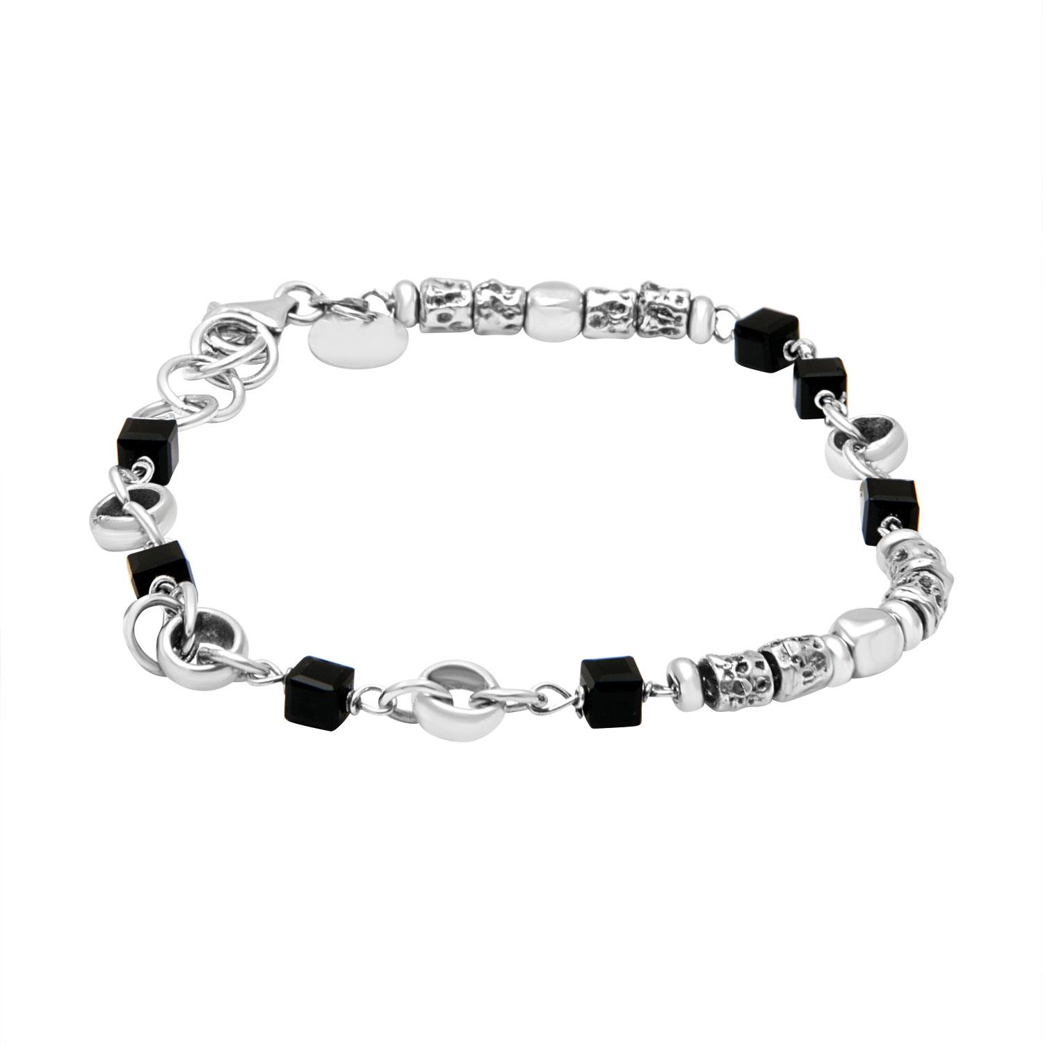BRACCIALE IN ARGENTO 925 CON SFERE DIAMANTATE 6MM - Foto 10
