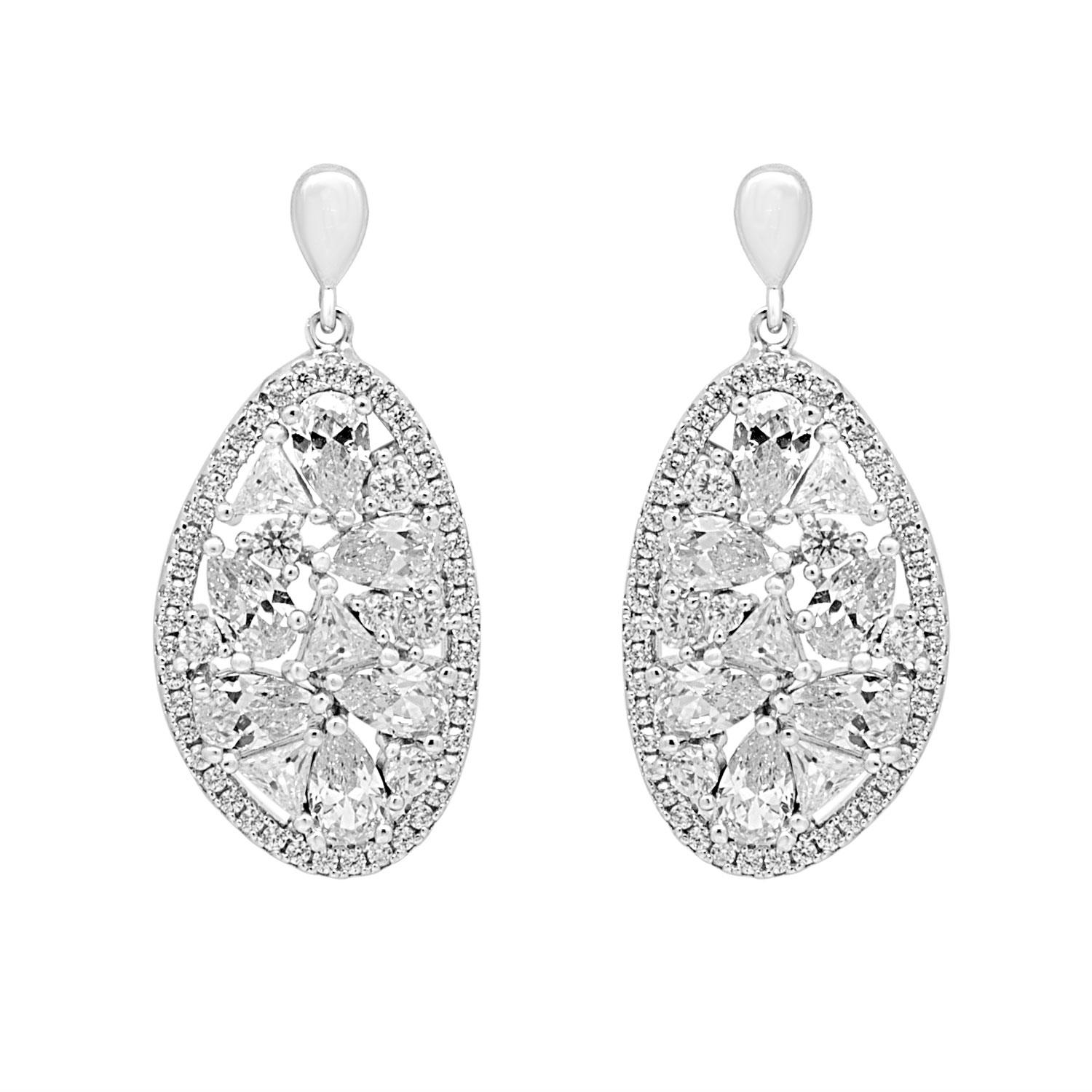 Orecchini A Cerchio Con Pendente A Forma Di Ali D'angelo In Argento 925‰ – Gioiello Elegante Uomo Donna, Nickel Free, Anallergici - 3