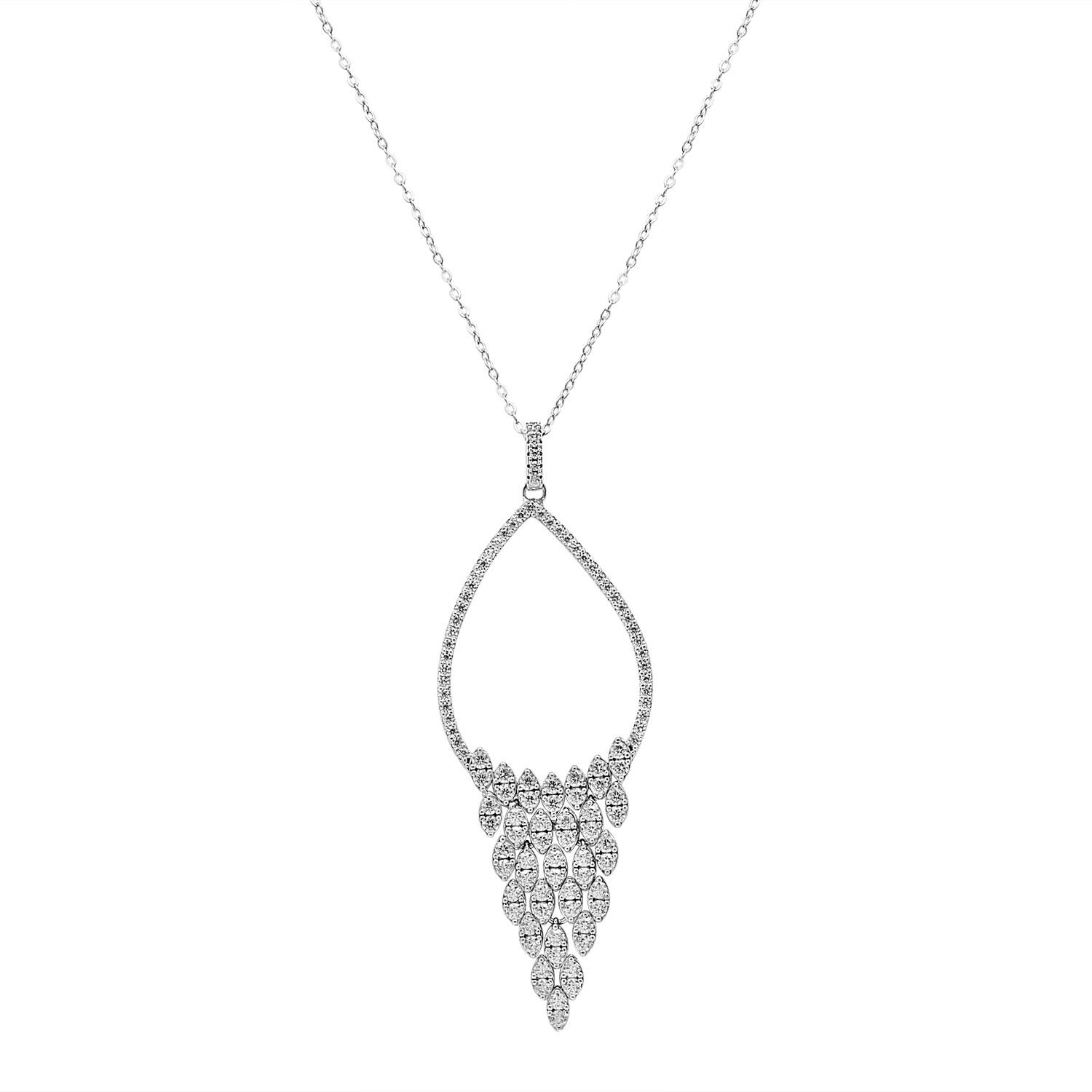Silver necklace with pendant ORO&CO 925 Luxury Zone