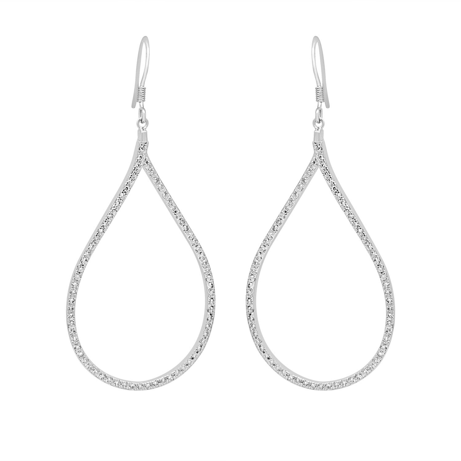 Silver earrings with pendants  - ORO&CO 925