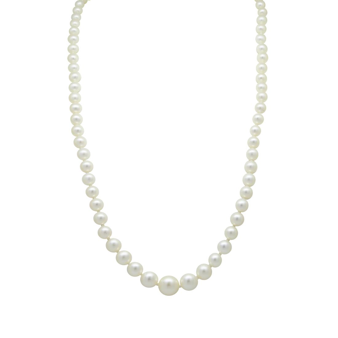 Collana con perle e pietre semipreziose, lunghezza 180cm - RIVIK