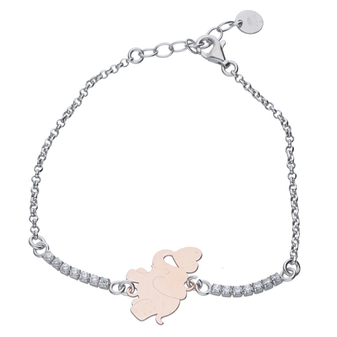 Bracciale in argento con zirconi - ORO&CO 925