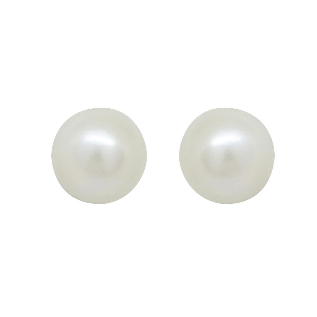 White gold earrings and pearl - RIVIK
