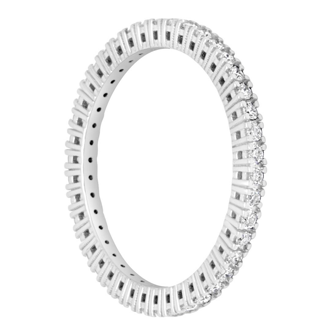 Philip Jones Anello Regolabile Eternity Con Margherita - Placcato Oro O Argento, 5 Mm