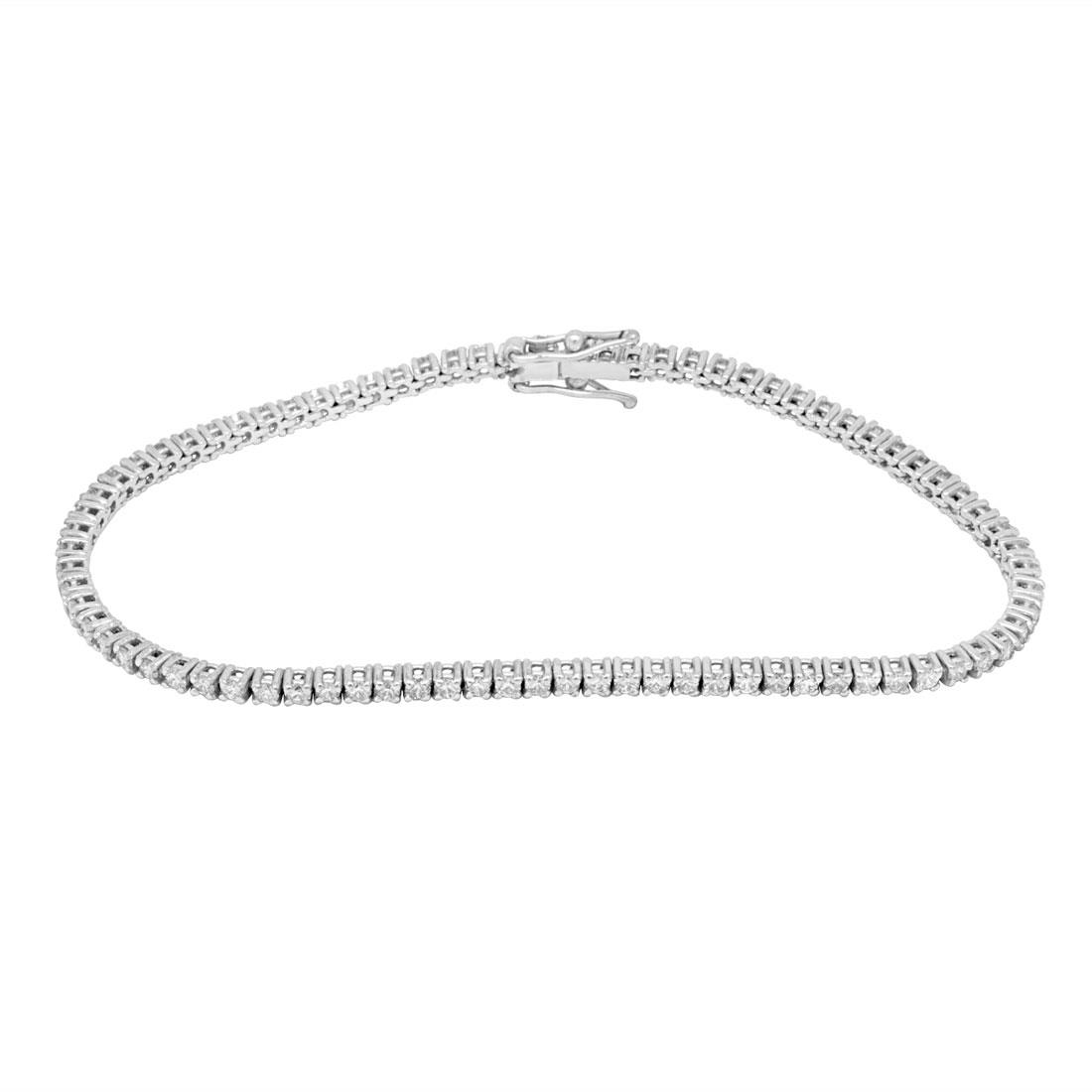 Bracciale tennis con diamanti ct. 2,14 - ORO&CO