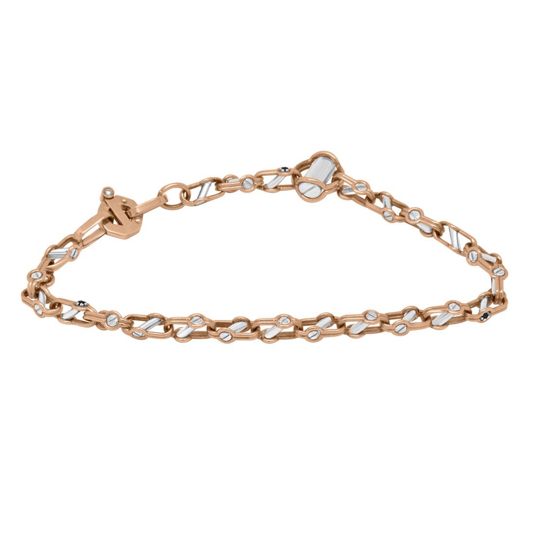 Bracciale da uomo con diamanti neri - BARAKA
