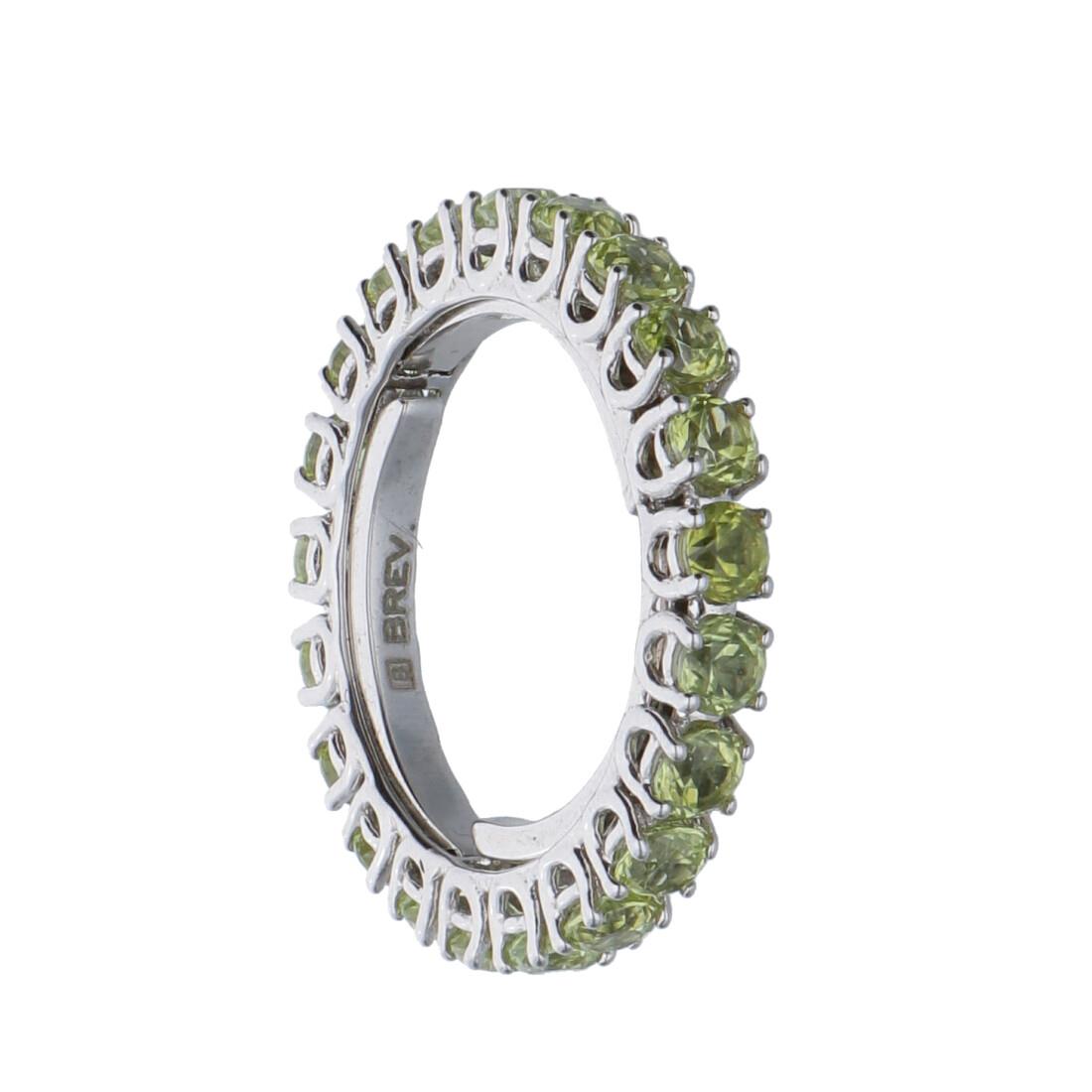 Anillo eternity con peridoto - ROBERTO DEMEGLIO