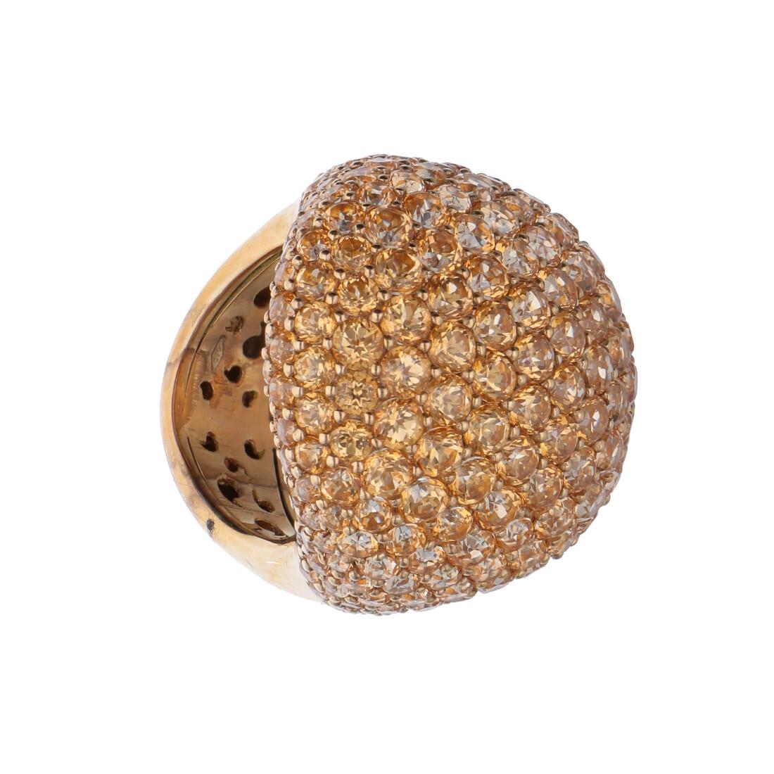 Anillo con topacio amarillo - ROBERTO DEMEGLIO