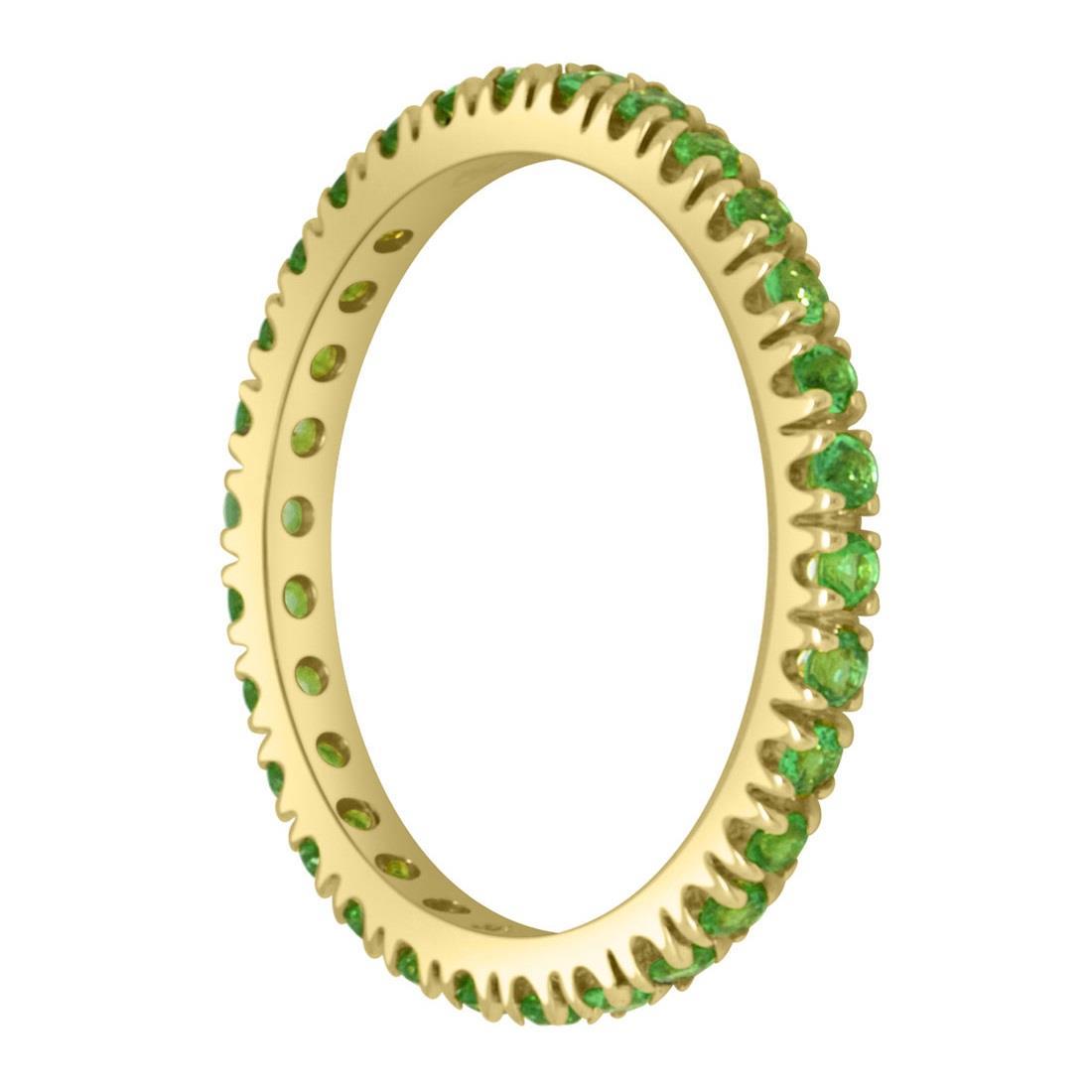 Eternity ring with emeralds ALFIERI & ST. JOHN Luxury Zone