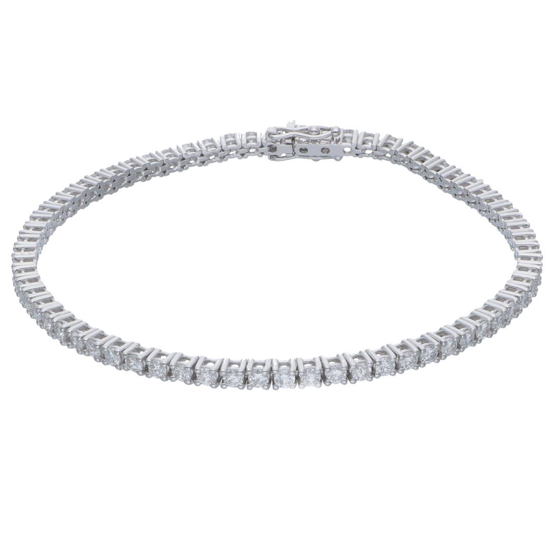 Pulsera tennis con diamantes ct 2,59 - ALFIERI & ST. JOHN