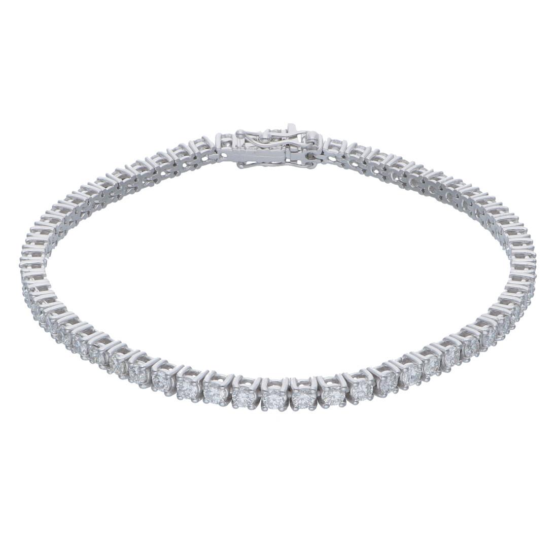 Pulsera tennis con diamantes ct 3,07 - ALFIERI & ST. JOHN