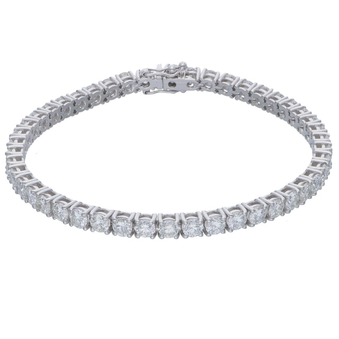 Bracciale tennis con diamanti ct 8,29 - ALFIERI & ST. JOHN