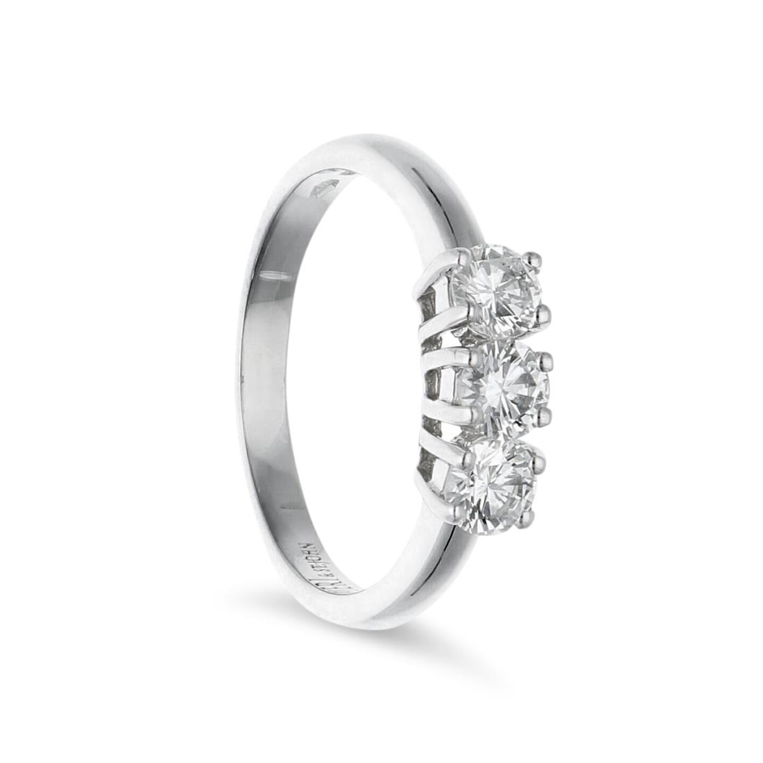 Anello trilogy con diamanti  - ALFIERI & ST. JOHN