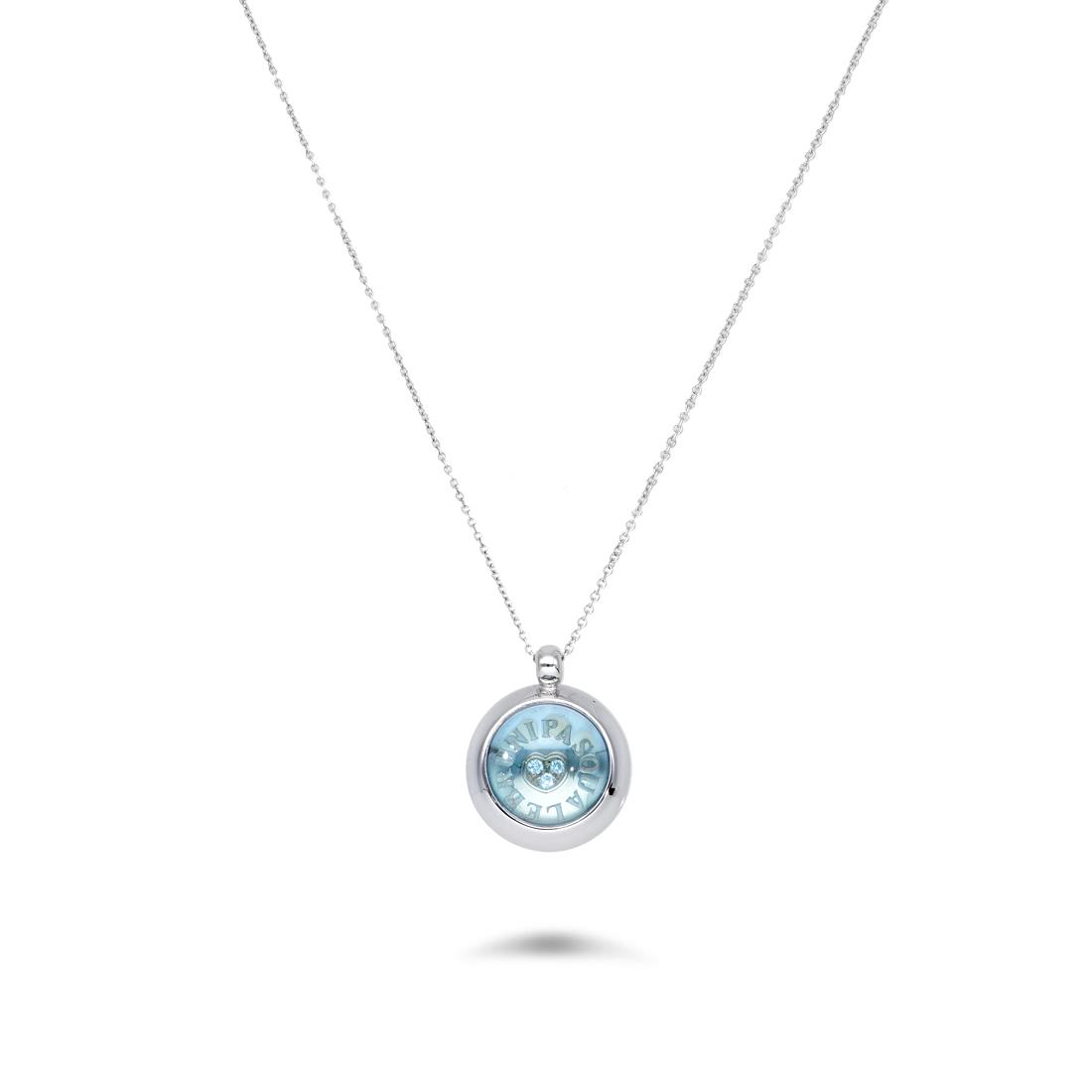 Necklace with aquamarine pendant - PASQUALE BRUNI