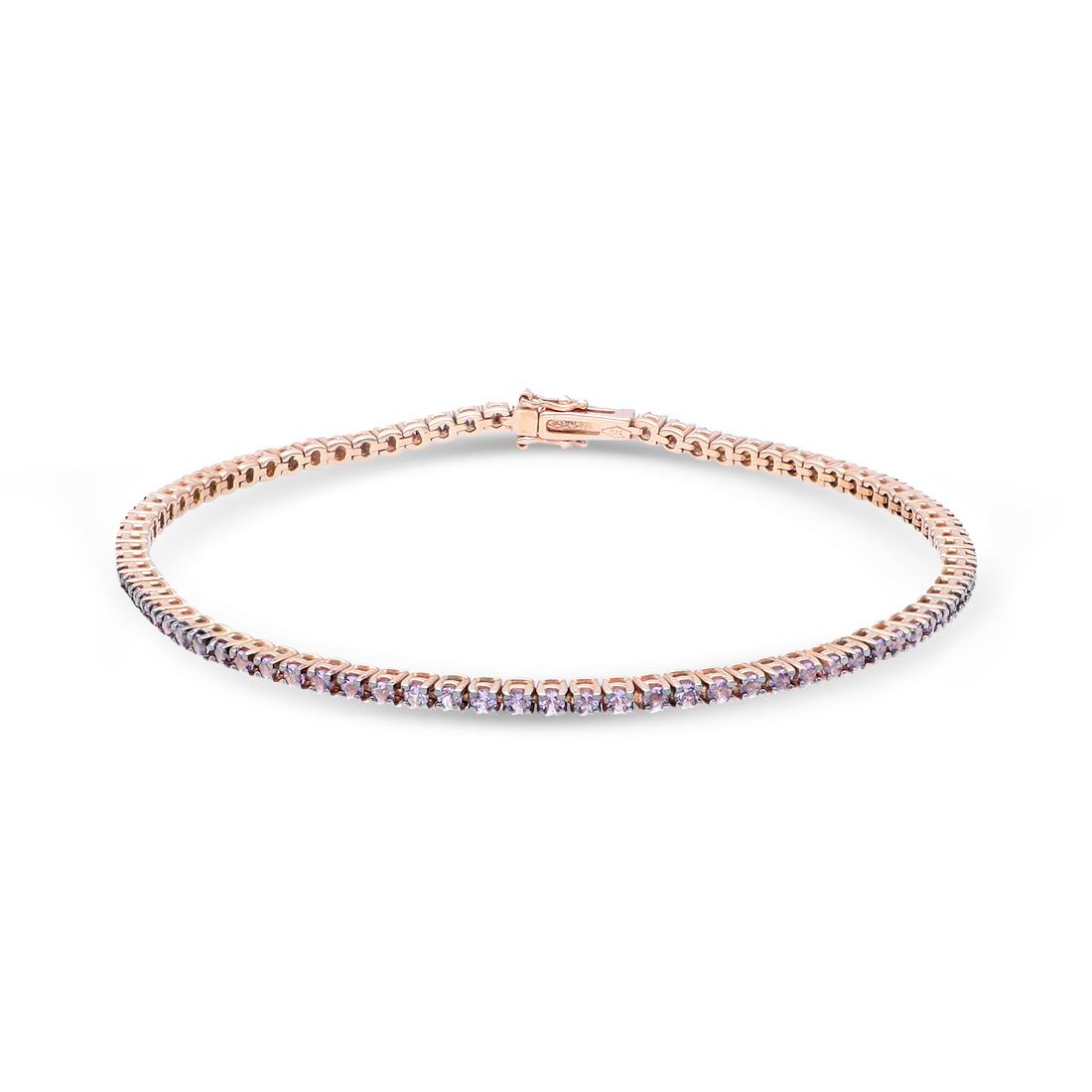 Bracciale tennis con ametista - ROBERTO DEMEGLIO