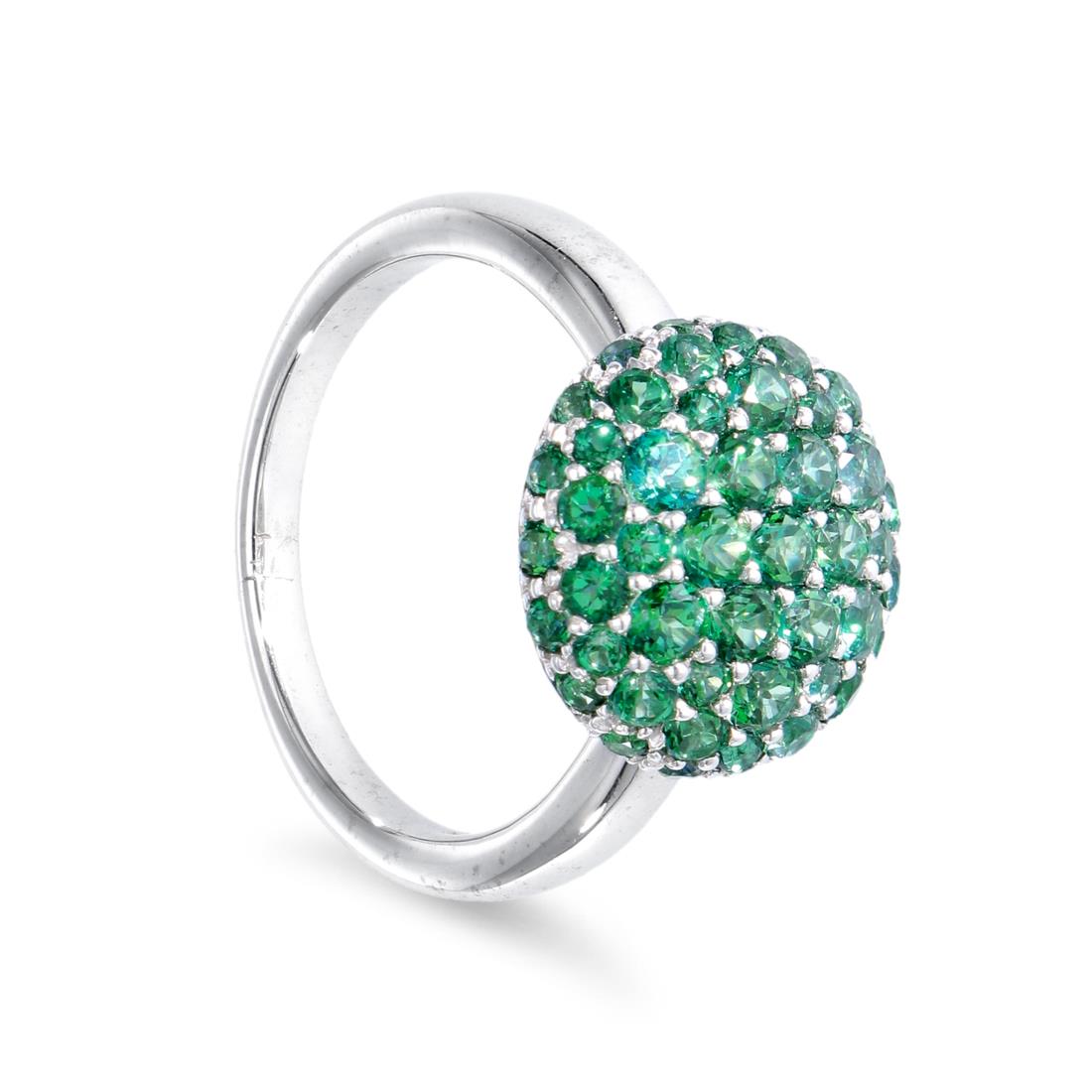 Ring with green topazes - ROBERTO DEMEGLIO