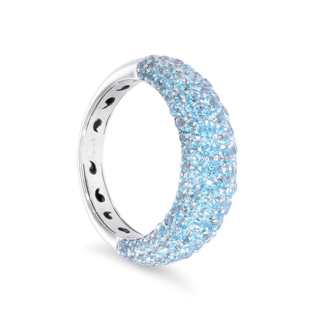 Anillo con topacios azules - ROBERTO DEMEGLIO