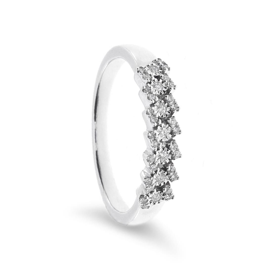 Eternity ring in gold and diamonds ct. 0.10 - BLISS
