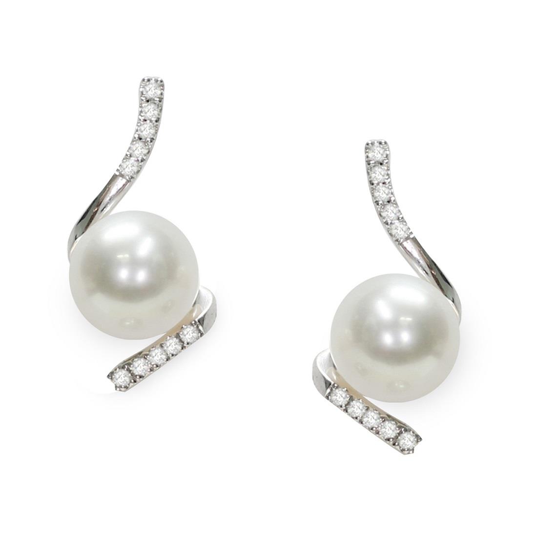 Orecchini con perle e diamanti - MAYUMI