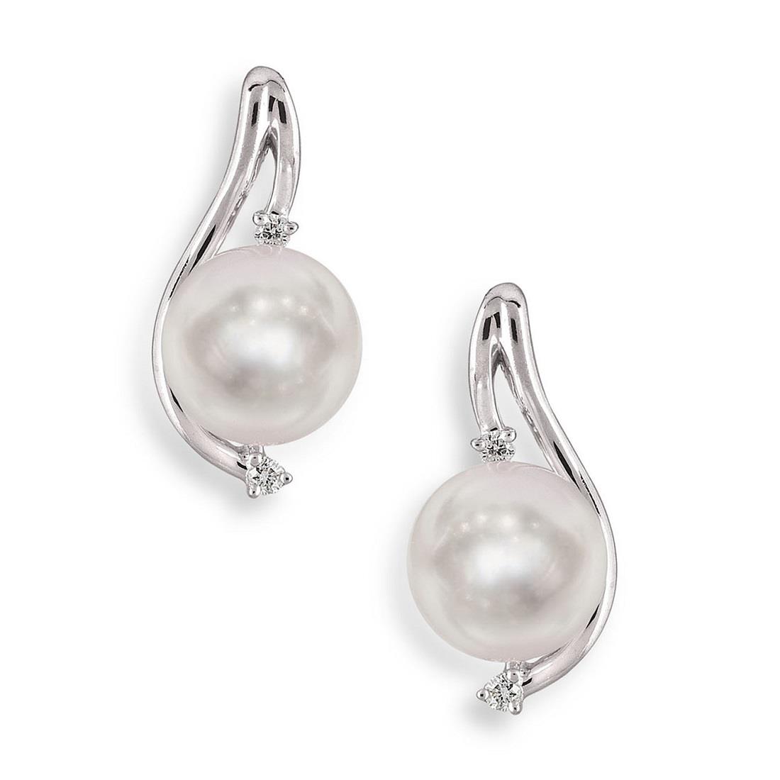 Orecchini con perle e diamanti - MAYUMI