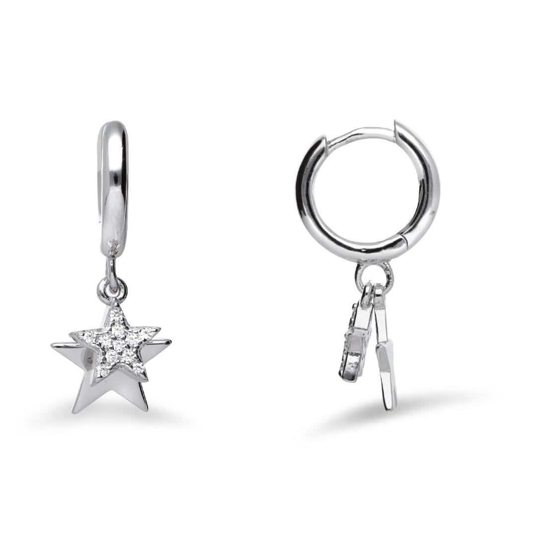 Orecchini in argento con stelle - ORO&CO 925