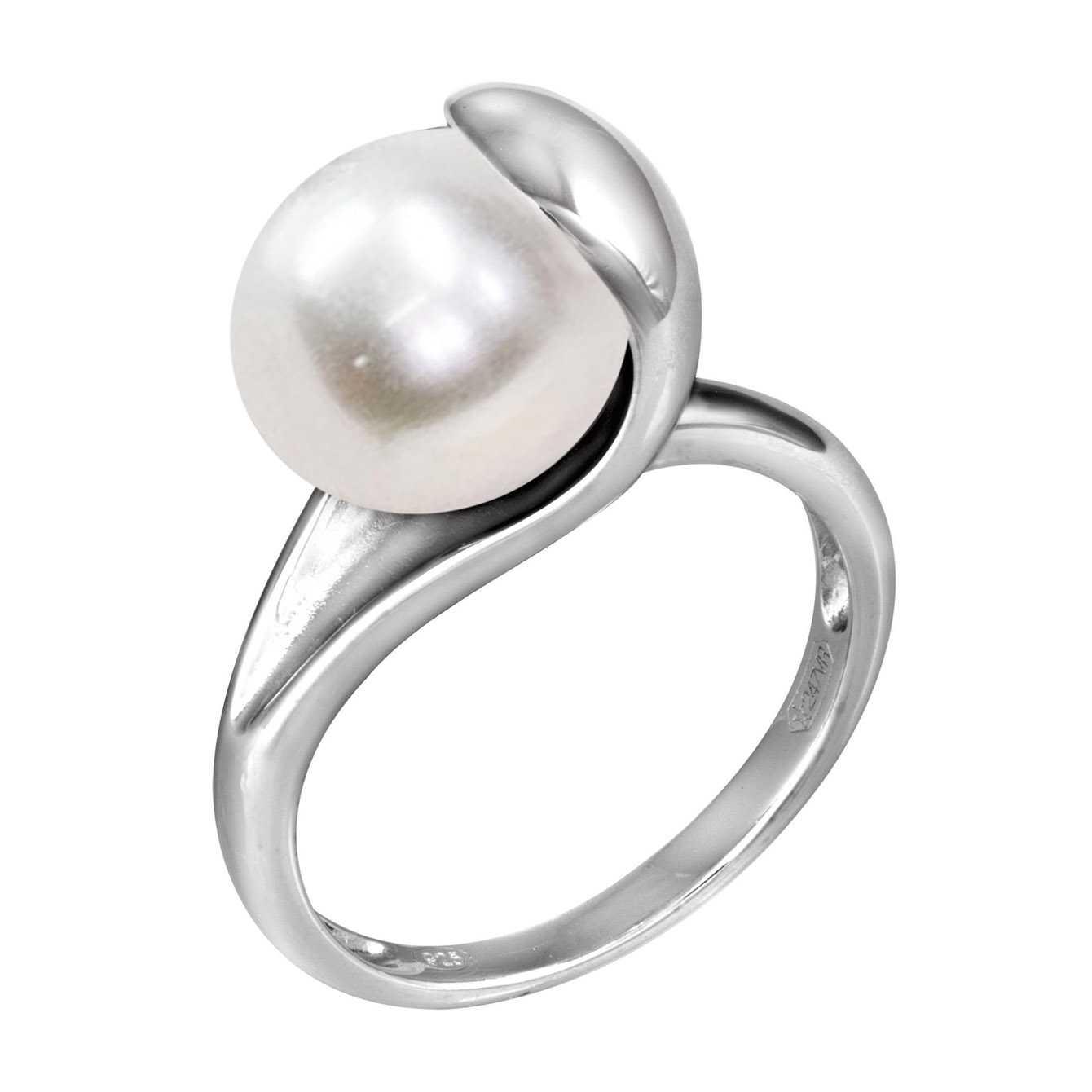 Anello in argento con perla a goccia - MAYUMI
