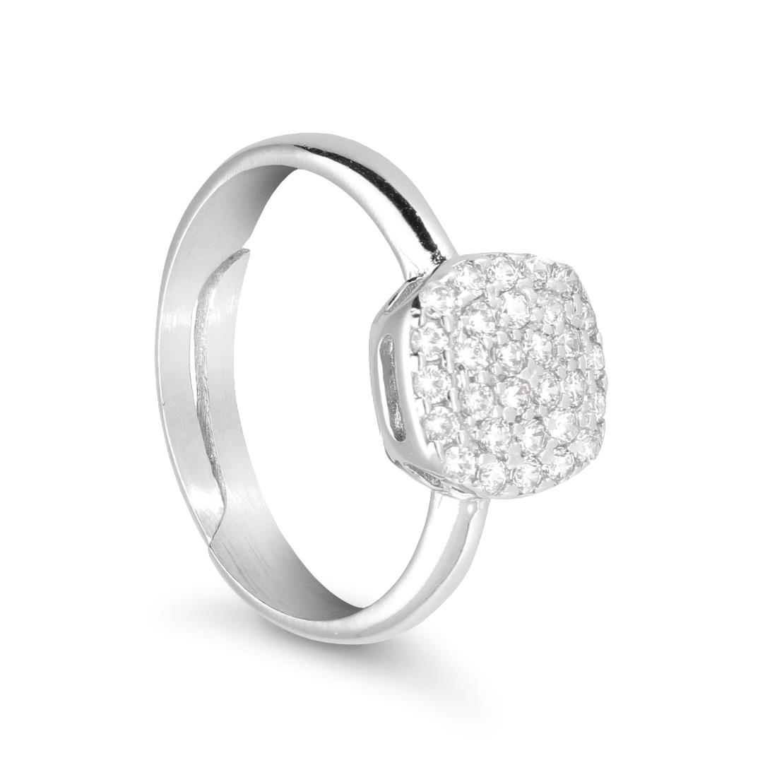 Anello in argento con zirconi - ORO&CO 925