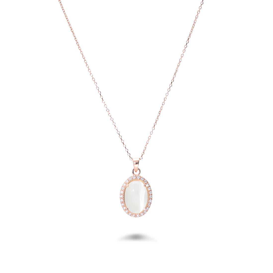 Necklace in rose gold silver - ORO&CO 925