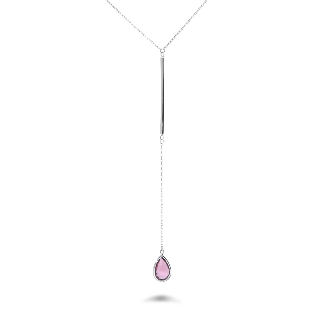 Collana in argento con pietra  - ORO&CO 925