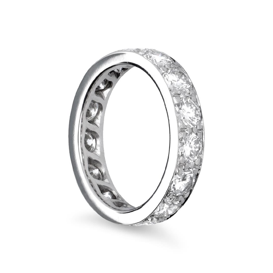 White gold eternity ring with diamonds ct. 3 - ALFIERI & ST. JOHN