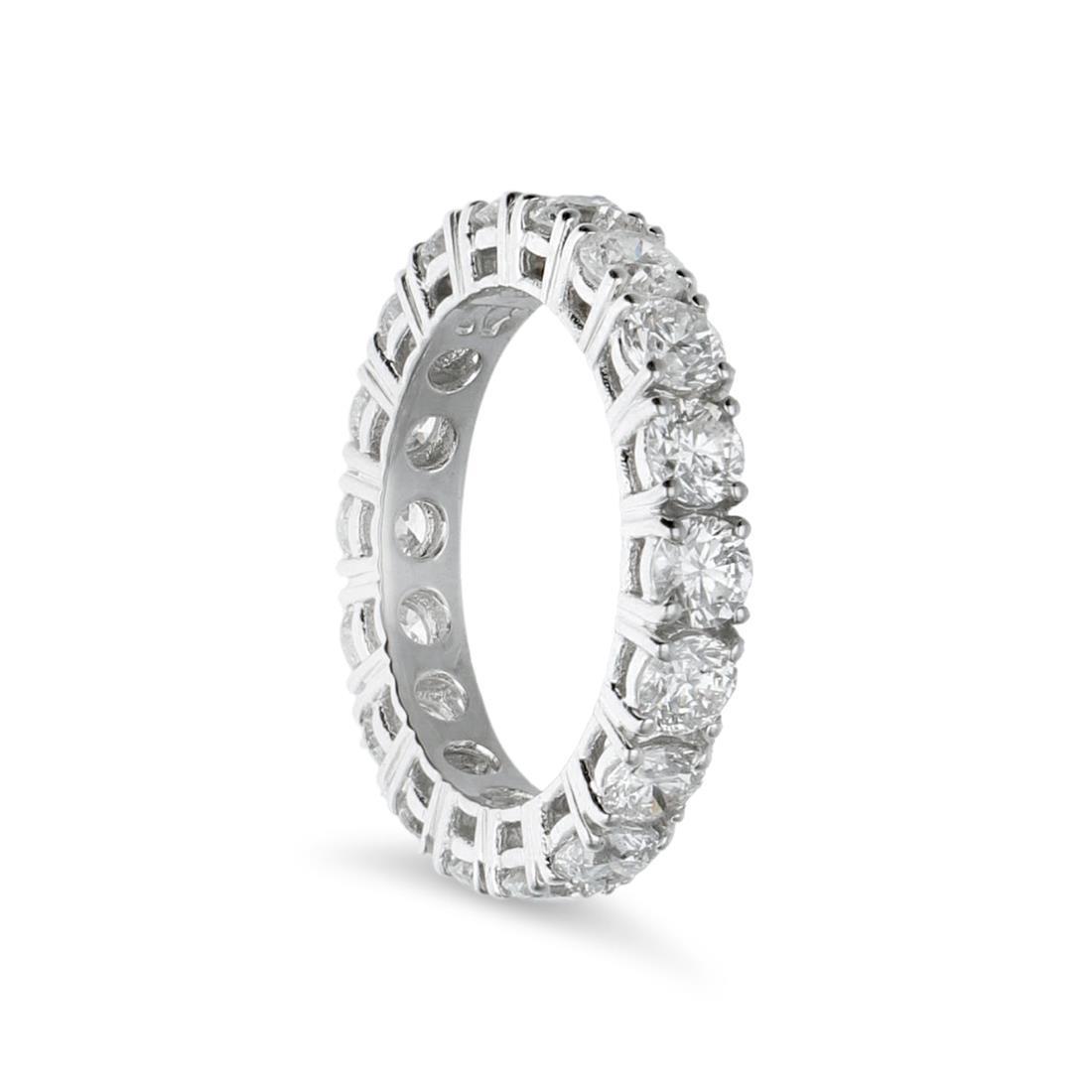Eternity gold ring with diamonds ct. 2,19 - ALFIERI & ST. JOHN